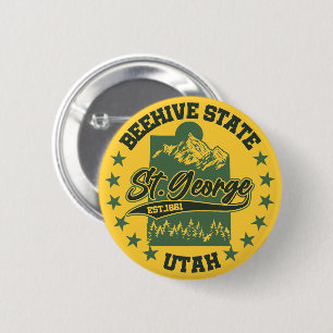 St. George,Utah 6 Cm Round Badge