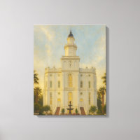 St. George Utah Temple Painting™ LDS Art Canvas