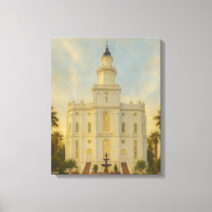 St. George Utah Temple Painting™ LDS Art Canvas Print