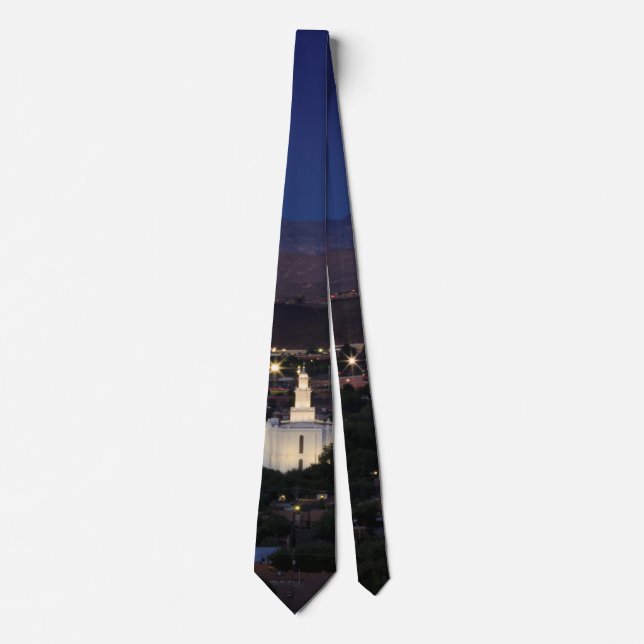 St George Utah Temple Tie (Front)