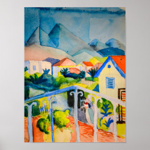 St Germain near Tunis Auguste Macke Poster