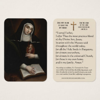 St. Gertrude the Great Purgatory Prayer Holy Card