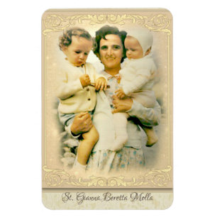 St. Gianna Beretta Molla Catholic Mother Magnet
