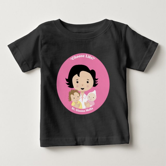 St. Gianna Molla Baby T-Shirt (Front)