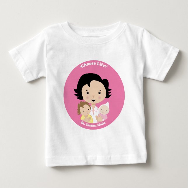St. Gianna Molla Baby T-Shirt (Front)