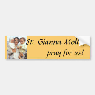 St. Gianna Molla bumper sticker