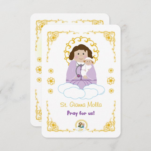 St. Gianna Molla Holy Card (Front/Back)