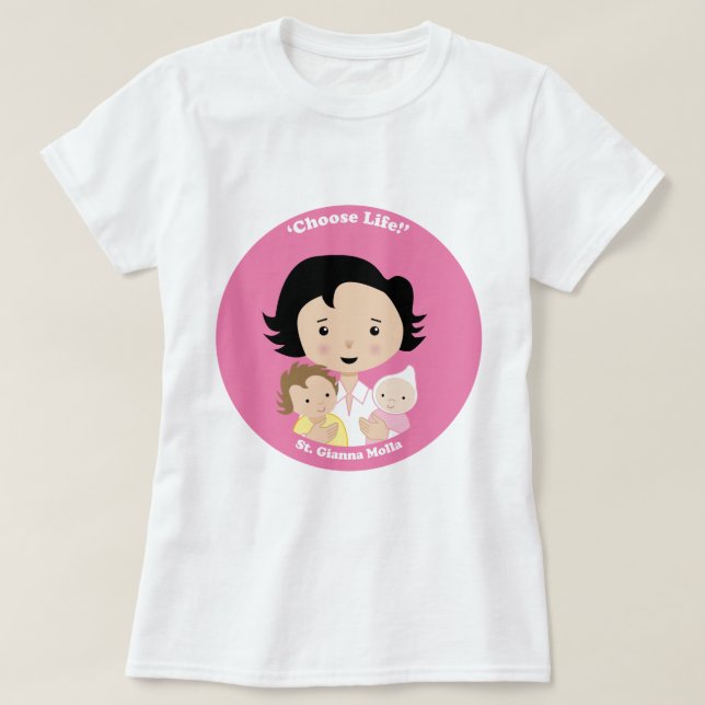 St. Gianna Molla T-Shirt (Design Front)