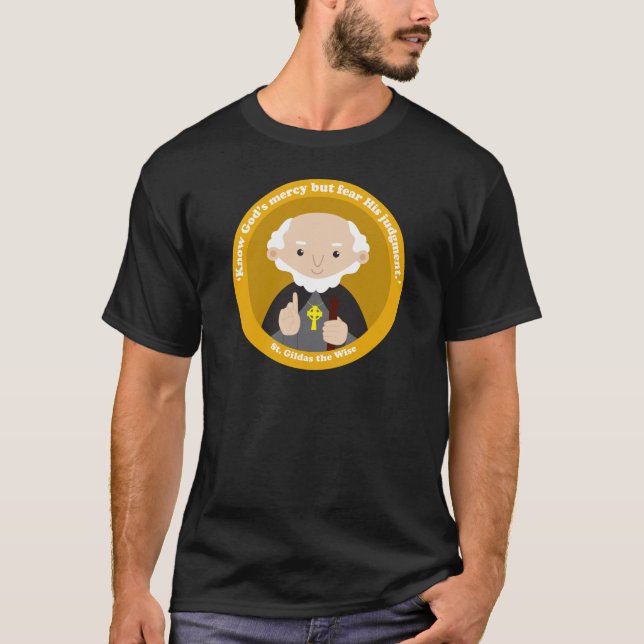 St. Gildas the Wise T-Shirt (Front)