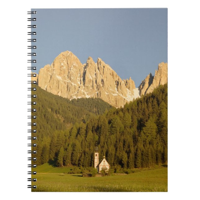 St Giovanni, Val di Funes, Dolomites, Italy Notebook (Front)