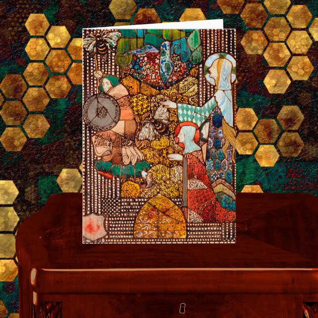 St Gobnait Drives Off a Cattle Raider with Bees Card (Creator Uploaded)