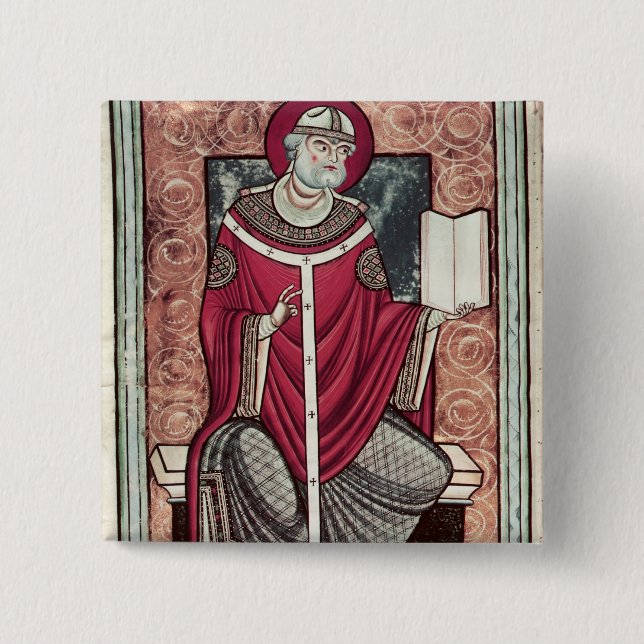 St. Gregory 15 Cm Square Badge (Front)