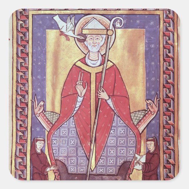 St. Gregory Square Sticker (Front)