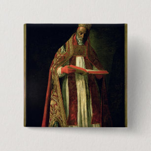 St. Gregory the Great 15 Cm Square Badge