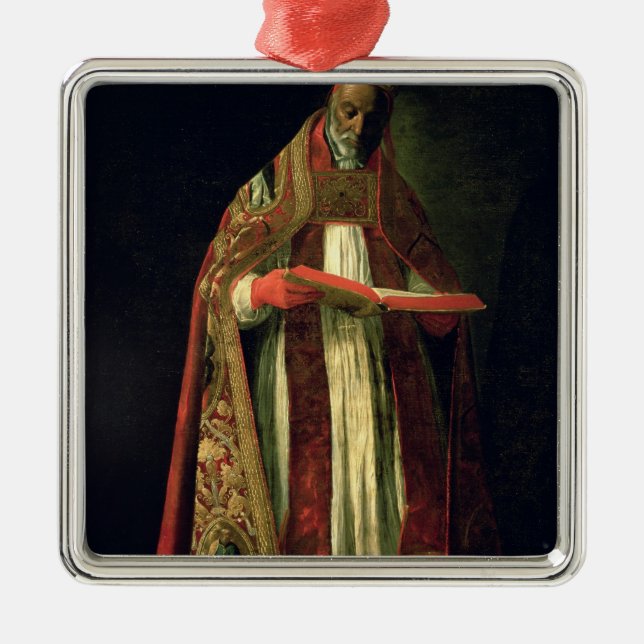 St. Gregory the Great Metal Tree Decoration (Front)