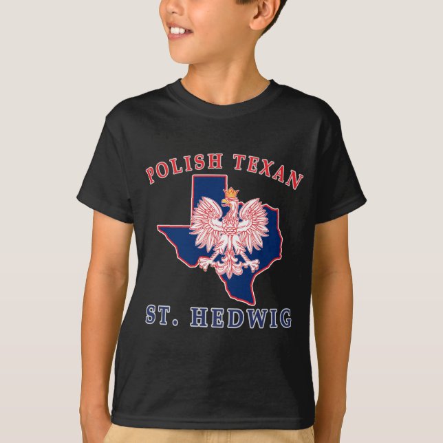 St. Hedwig Polish Texan T-Shirt (Front)
