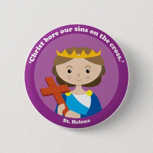 St. Helena 6 Cm Round Badge