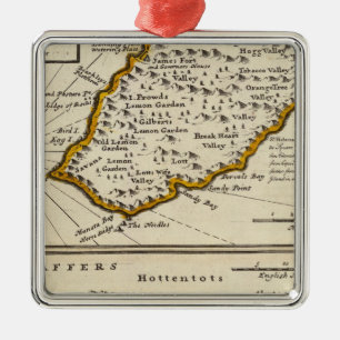 St Helena Bay of Agoa de Saldanha Metal Tree Decoration