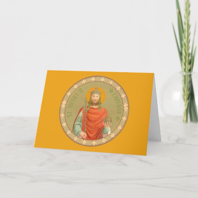 St. Henry II, Emperor (BBS 10) Blank Greeting/Note Card (Front)