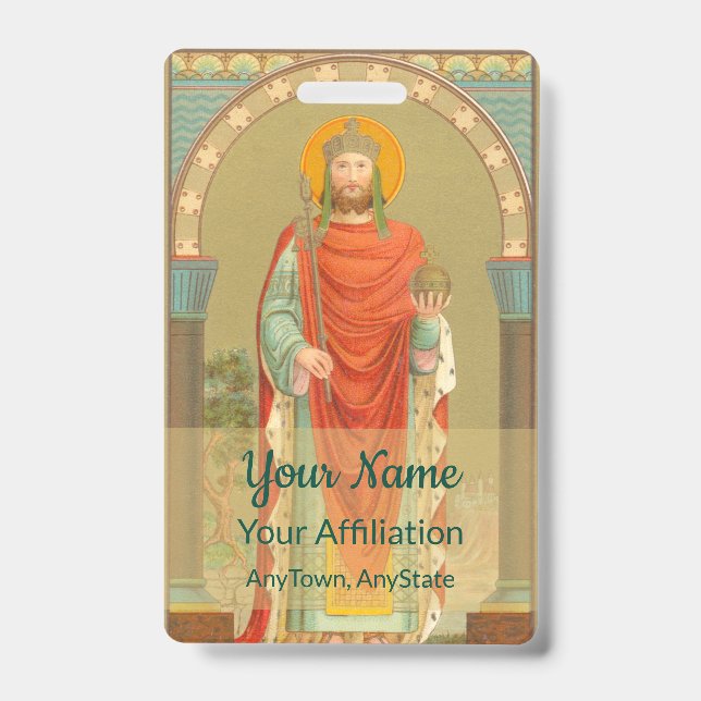 St. Henry II, Emperor (BBS 10; Style 1) ID Badge (Front)