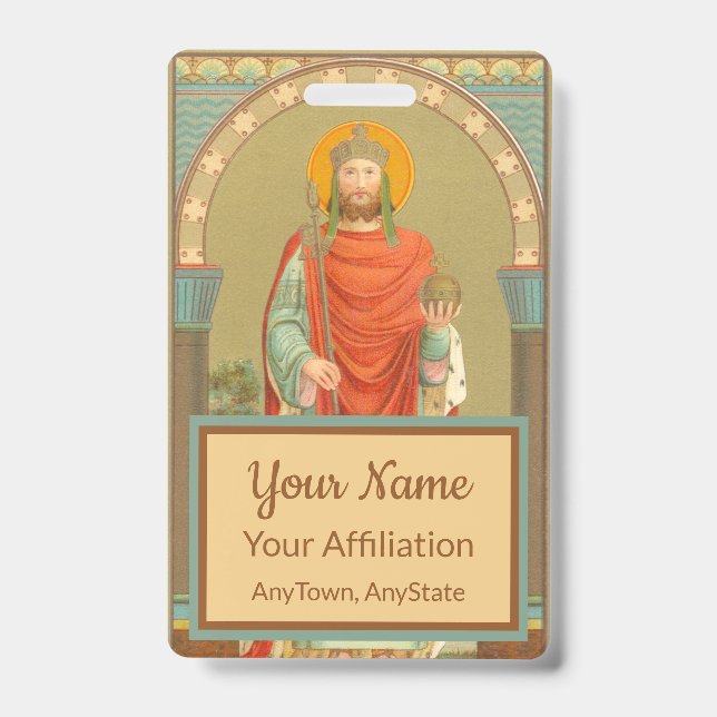 St. Henry II, Emperor (BBS 10; Style 2) ID Badge (Front)