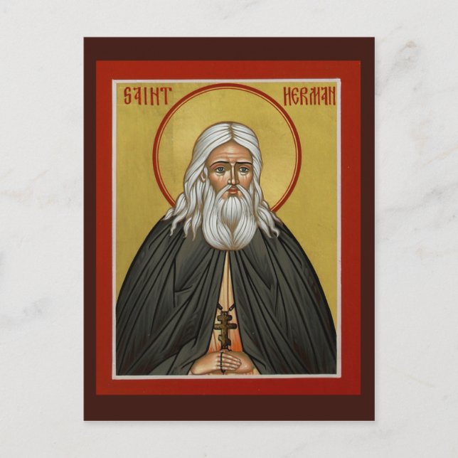 St. Herman of Alaska Prayer Card (Front)