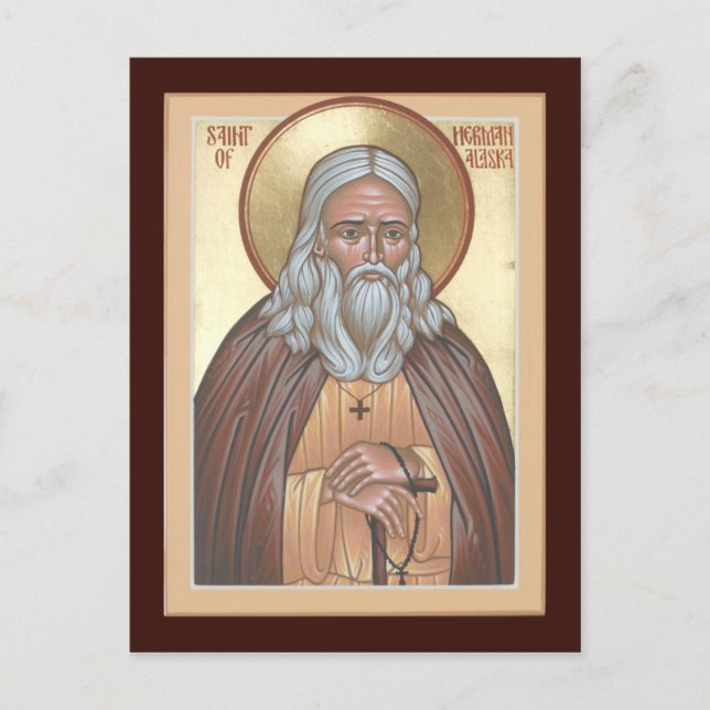 St. Herman of Alaska Prayer Card (Front)
