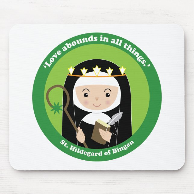 St. Hildegard Mouse Pad (Front)