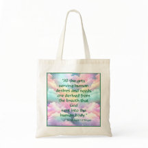 St. Hildegard of Bingen Quote Tote Bag