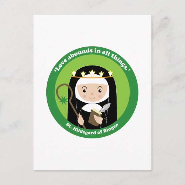 St. Hildegard Postcard (Front)