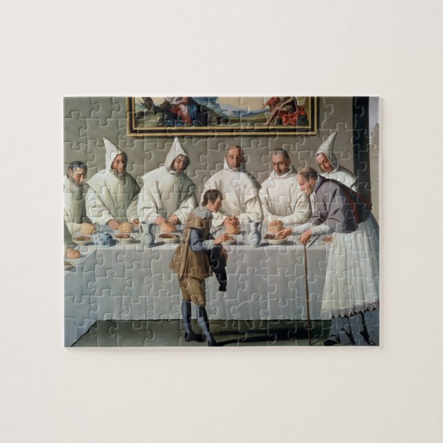 St. Hugh of Cluny (1024-1109) in the Refectory of Jigsaw Puzzle (Horizontal)