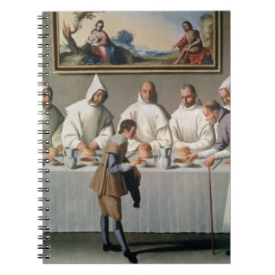 St. Hugh of Cluny (1024-1109) in the Refectory of Notebook