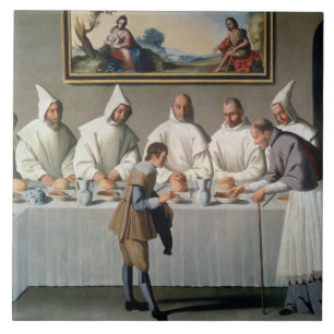 St. Hugh of Cluny (1024-1109) in the Refectory of Tile
