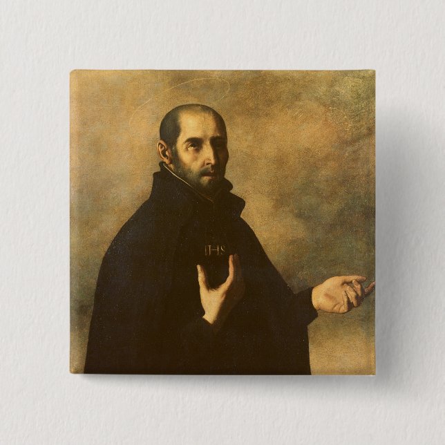 St.Ignatius Loyola 15 Cm Square Badge (Front)