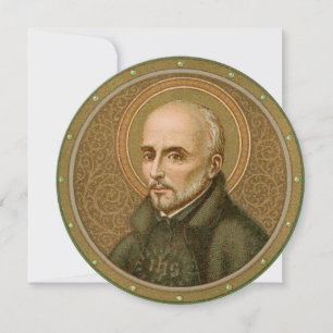 St. Ignatius Loyola (BK 050) Blank Round Greeting 