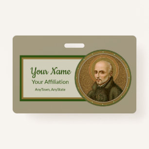 St. Ignatius Loyola (BK 050) (Style 2) ID Badge