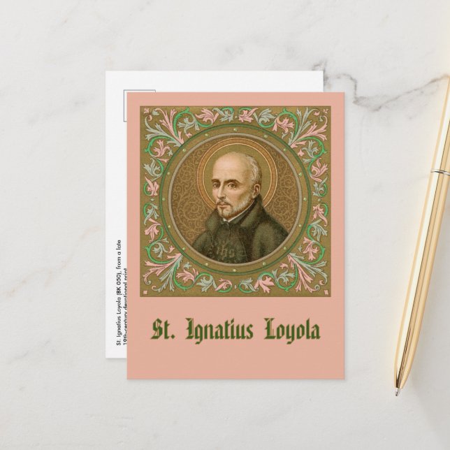 St. Ignatius Loyola (BK 050) (Style 2) Postcard (Front/Back In Situ)