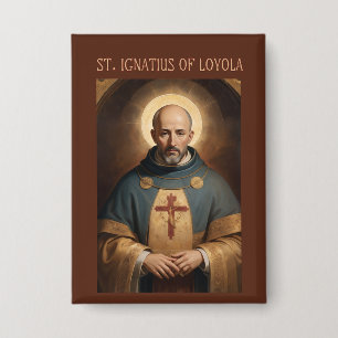 St. Ignatius of Loyola Catholic Button