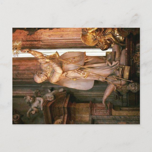 St Ignatius over Martin Luther Postcard (Front)