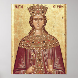 St. Irene the Great Martyr Orthodox Icon Print
