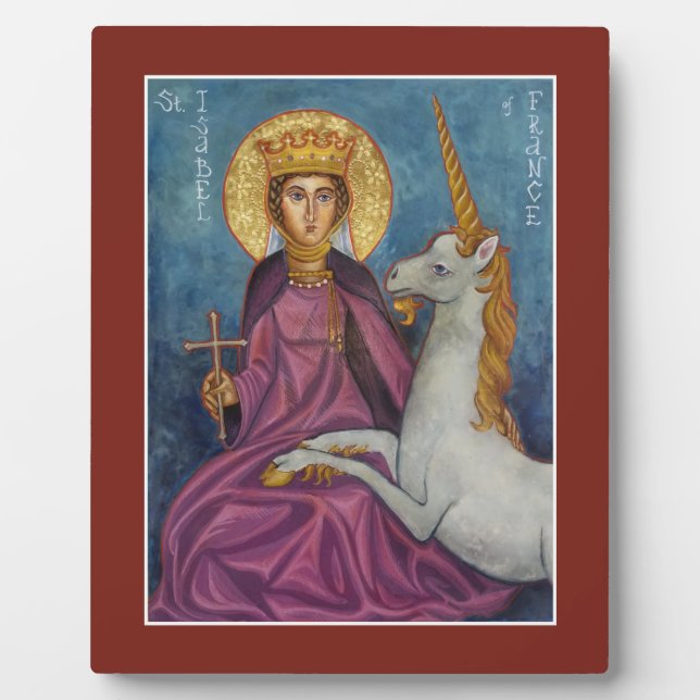 St. Isabel of France Icon Plaque (Front)