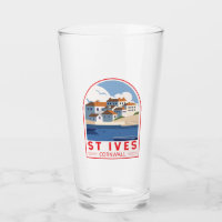 St Ives Cornwall England Retro Travel Art Vintage