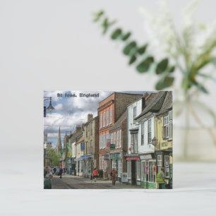 St Ives ,England City Square Holiday Postcard