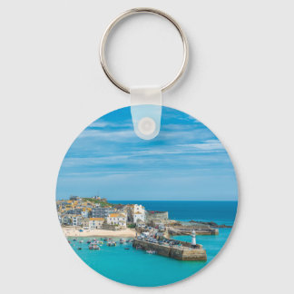 St Ives skyline Key Ring