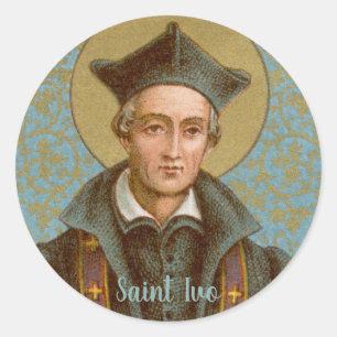 St. Ivo of Kermartin (BK 015) Classic Round Sticker