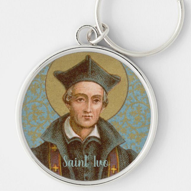 St. Ivo of Kermartin (BK 015) Key Ring (Front)