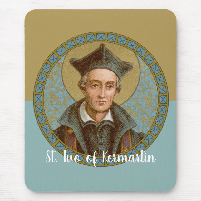 St. Ivo of Kermartin (BK 015) Mouse Pad (Front)