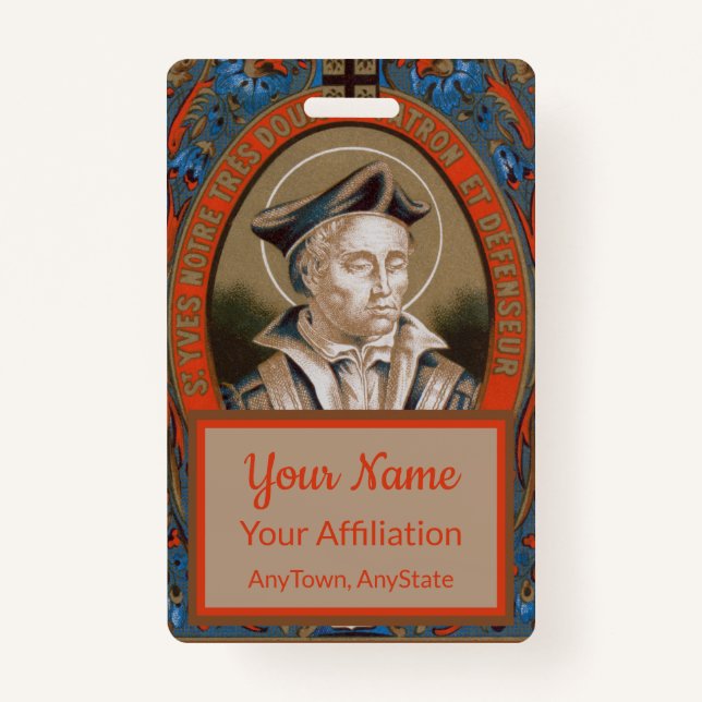 St. Ivo of Kermartin (M 005) ID Badge (Front)