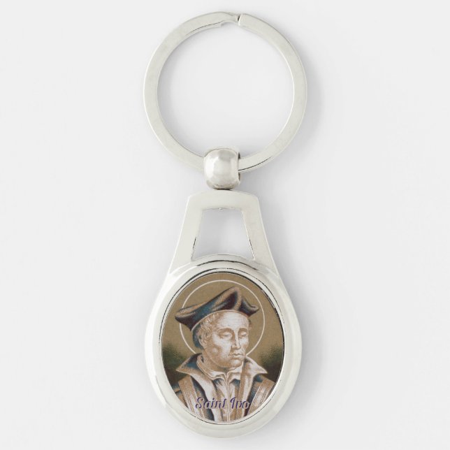 St. Ivo of Kermartin (M 005) Key Ring (Front)