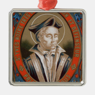 St. Ivo of Kermartin (M 005) Metal Tree Decoration